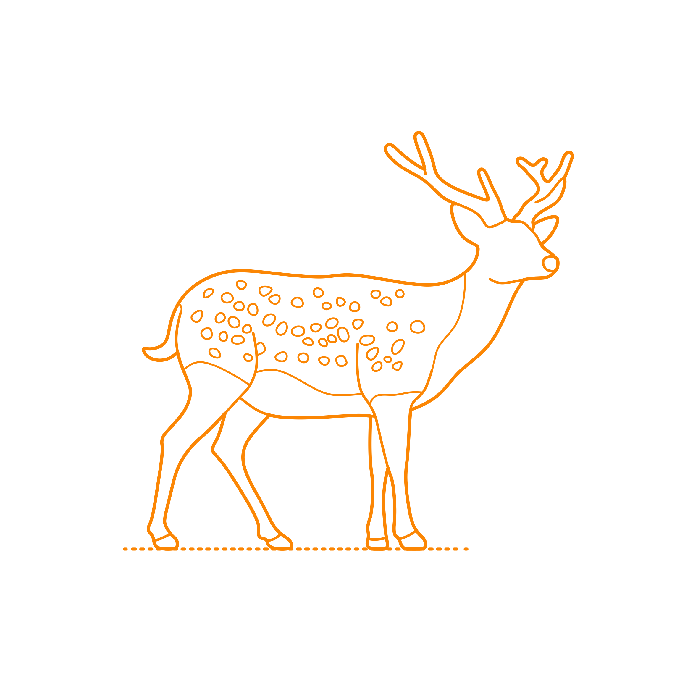 Animals Deer Sika Deer Sticker Svg Vector Free Vectors
